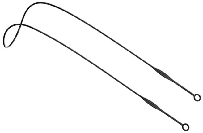 안전 랜야드 코드 분실 방지 이어플러그 랜야드 마그네틱 커넥터 코드 스트랩, Silicone black