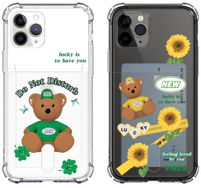 아이폰17 시리즈 토이 라벨 투명 카드 케이스