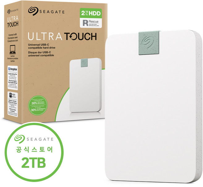 씨게이트 Ultra Touch USB-C 데이터복구 외장하드, 2TB