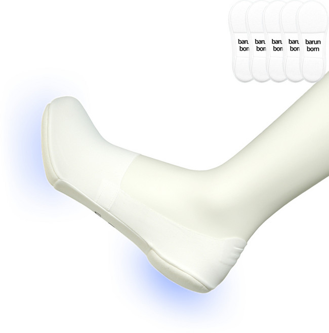 바른본 족저근막염 1cm 쿠션 양말 페이크삭스 5켤레