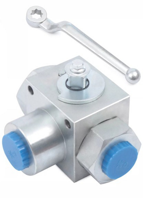 1pc 3 웨이 유압 볼 밸브 1/4 BSP-500Bar 물 오일 천연 가스 용 차단, 02 G1-4, 01 빠른