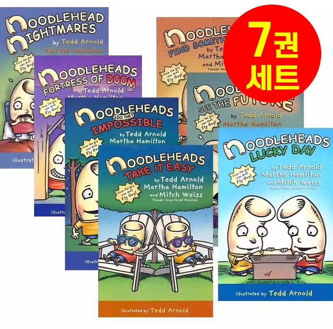[경컴퍼니] 누들헤드 7권세트Noodleheads 코팅재질 영어원서 음원제공