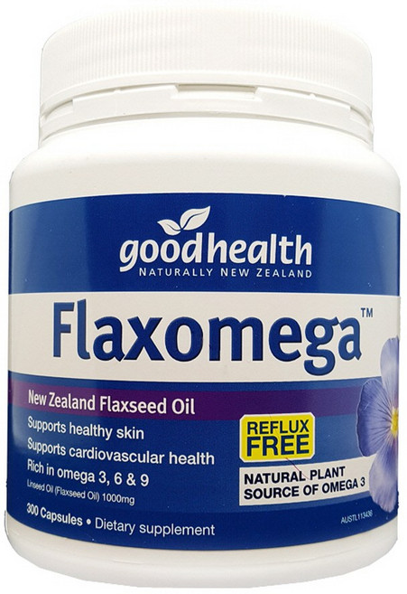 Good Health FlaxOmega 굿헬스 플랙씨드 오일 아마씨유 플랙스오메가 300캡슐, 1개, 300정