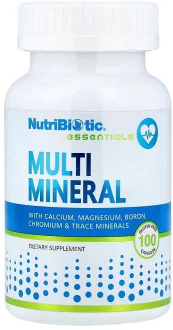 뉴트리바이오틱 에센셜 멀티 미네랄 글루텐 무함유 캡슐 100정, 1개 - 쿠팡