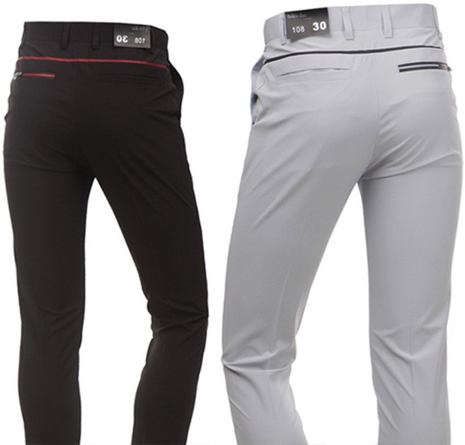 제로다몰 허리조절밴드 골프바지 심플 슬림핏 숨김밴드 골프팬츠 스판 신축성 봄 여름 가을 바지