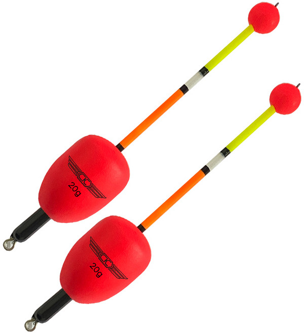 씨케이지에프 / 슈퍼볼 학킬라 누브라 원투 / 상부팽창형 팽이 찌 20g사용 / 발군의 원투력 / 탁월한 예민성 / 고성능 도래 장착 / 고시인성 레드 컬러 / 롱 타입 숏 타입, 1개