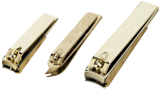 쓰리세븐 777 손톱깍이 3종세트 N-621YSG+CT-121YG+N-221YSG 손톱발톱깎이세트, 1세트, 골드