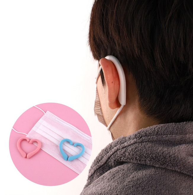 마스크 귀보호대 귀 안아프게 이어가드 밴드 걸이, 1개, 귀보호대(블랙)