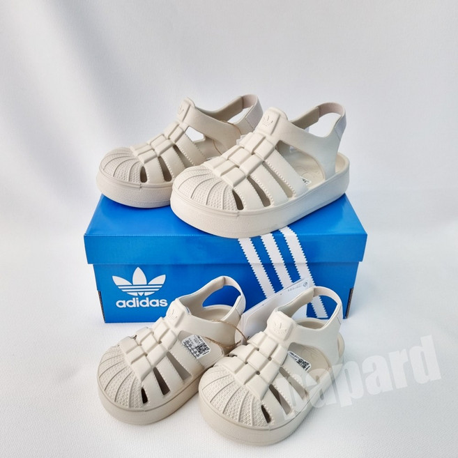 [국내매장판] 아디다스키즈 슈퍼스타 어린이 여름 샌들 베이지