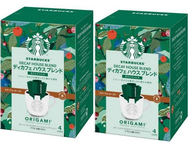 스타벅스 오리가미 퍼스널 드립 커피 디카페인 4p x 2팩 레귤러, 4개, 4개입