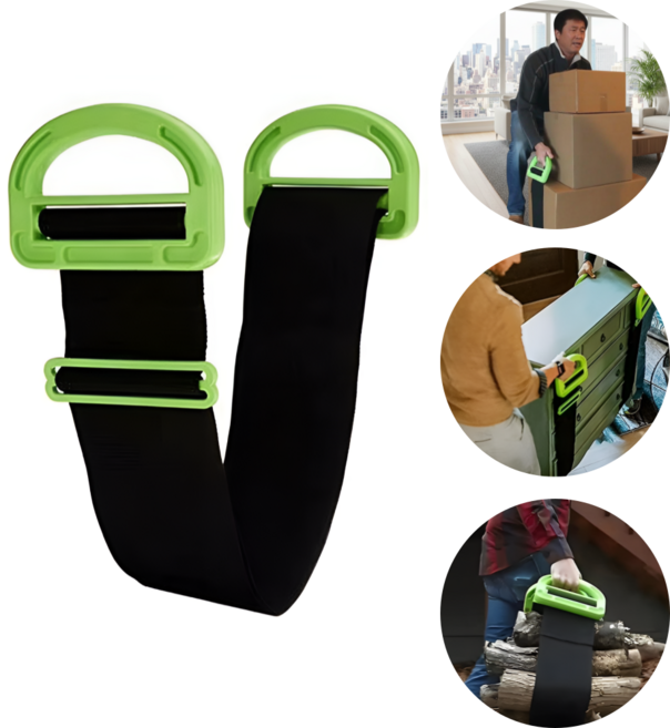 조절형 이사 운반 스트랩 무거운 짐 이동 보조 리프팅 벨트, 1개