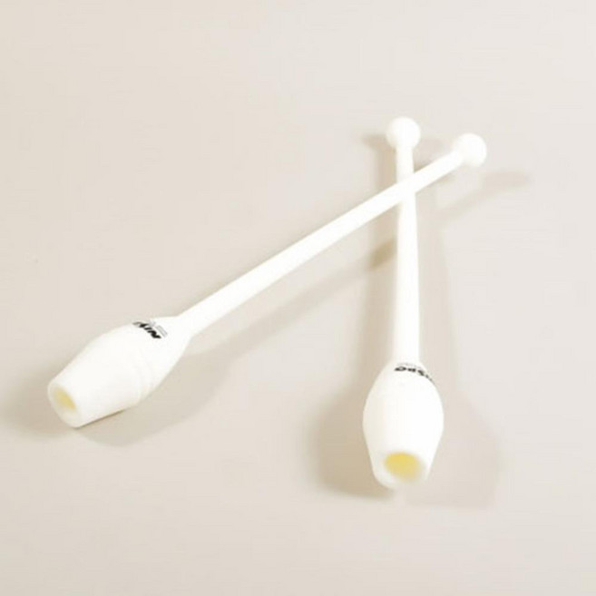 (올핀) 니스포 - 리듬체조 곤봉 주니어 36cm 화이트/흰색/WHITE/아동용/2개1조/잘잡힌 무게중심