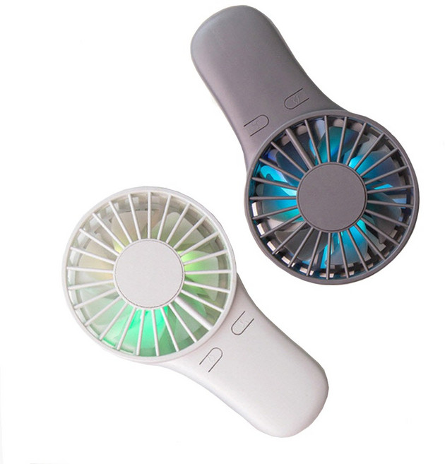 단순생활 미니 LED 휴대용 선풍기 손선풍기 핸디 손풍기 53g 초경량, 다크그레이