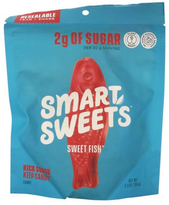 SmartSweets 과일 후루츠 스마트 스위트 젤리 피쉬 5.3 온스, 5.3 온스 (1개 묶음), 1개