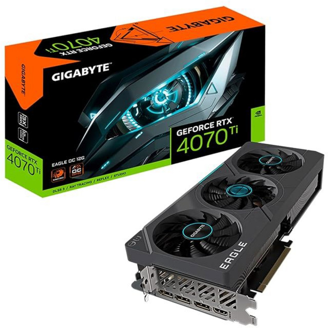 기가바이트 지포스 RTX 5070 Ti 게이밍 OC 16G 그래픽 카드 16GB 256비트 GDDR7 PCIe 5.0 윈드포스 냉각 시스템 GV-N507 OC-16GD 비디