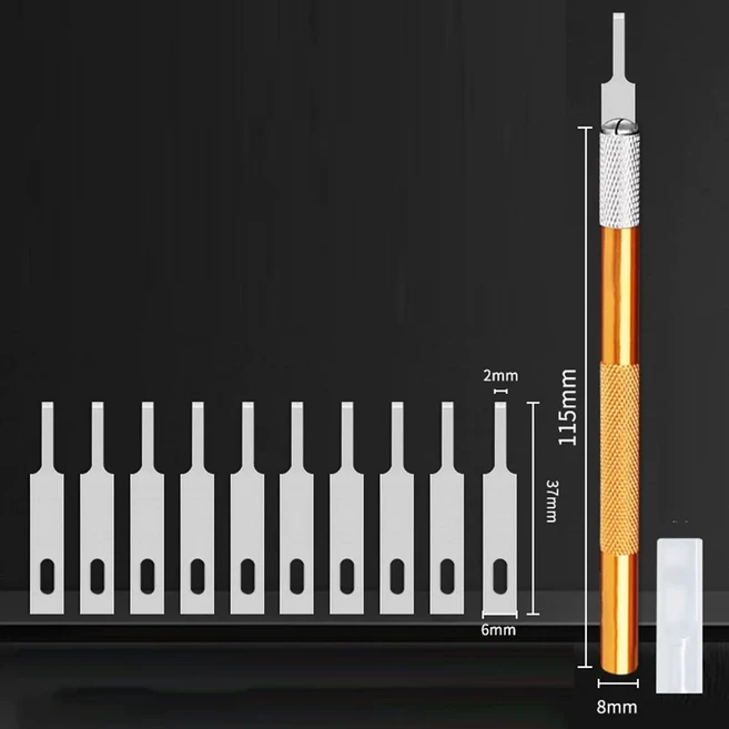 뒤표지 카메라 유리 렌즈 브레이크 균열 제거 펜 iPhone 14 11 12 13 pro 후면 하우징 수리 펀치 발파 도구, 10 NO 4A set