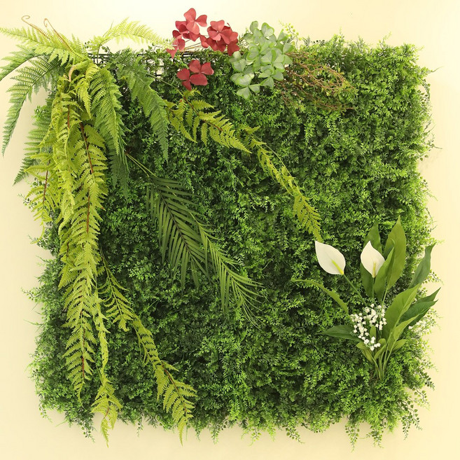 [ 잔디+지피식물 SET ]플랜트월 스마트가든 플라워월 벽조화 그린월 테라스, 1세트, F SET