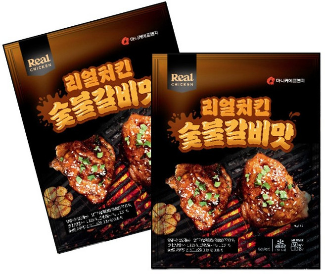 마니커 리얼치킨 숯불갈비맛 1kg 2개