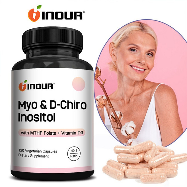 Myo D-Chiro Inositol 40:1 최적비율 마이오 이노시톨 여성 호르몬 난소건강 120캡슐, 1개, 60정