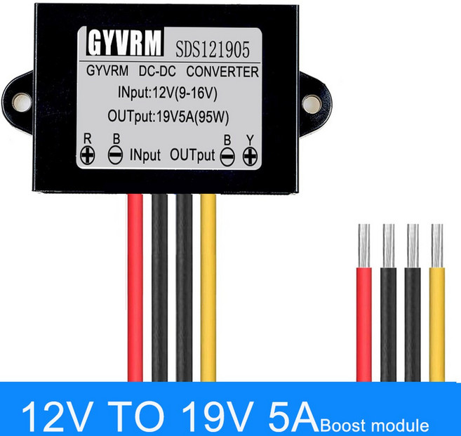 GYVRM 컨버터 12V 19V 인버터 4A 5A 공급 전원 부스트 2A 1A 장치 3A, 12V용