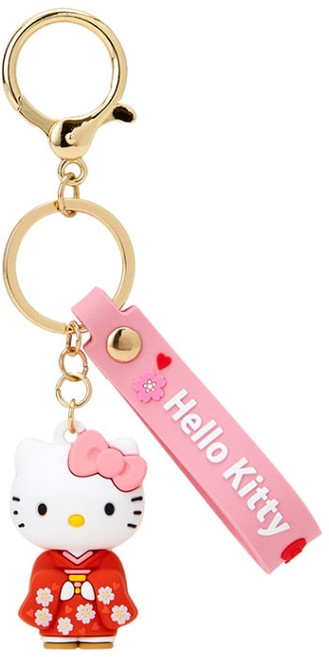 산리오 헬로키티 입체 고무 열쇠고리