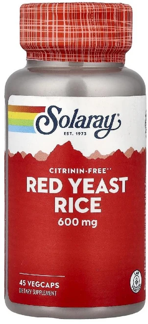 솔라레이 홍국 쌀 추출물 Red Yeast Rice 600mg 캡슐 45정 - 쿠팡