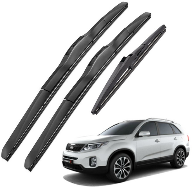 기아 호환 뉴 쏘렌토 R 순정형 자동차 하이브리드 전면 후면 와이퍼 1+1+1, 뉴/쏘렌토R(09~14)-NH600+500mm, FR100(11인치)뉴/쏘렌토R-09.04~14.08