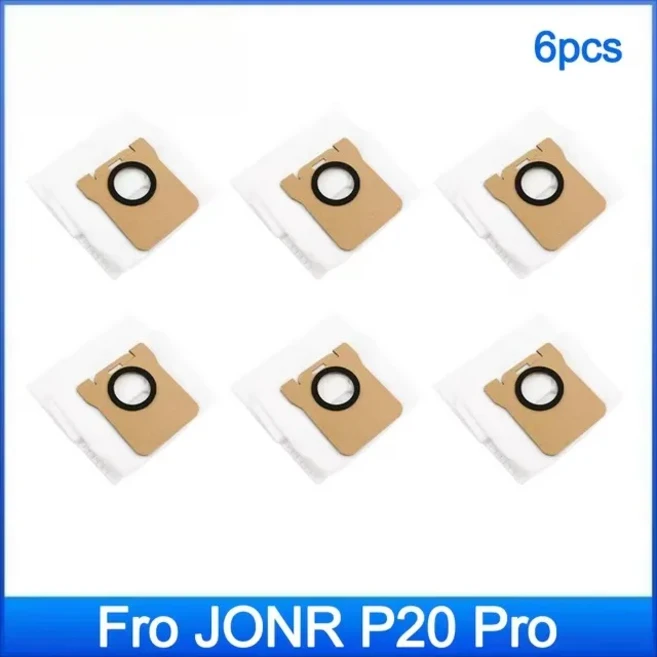 JONR P20 PRO 진공 교체 액세서리 부품 예비용 먼지 봉투 호환 가능, 04 6PCS