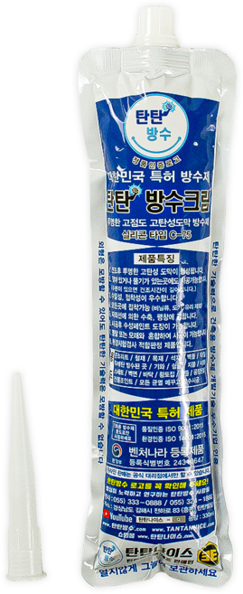 생활9단 탄탄방수크림 튜브형 330ml 지붕 외벽 옥상 균열 투명 방수제 누수 셀프 메꿈, 1개