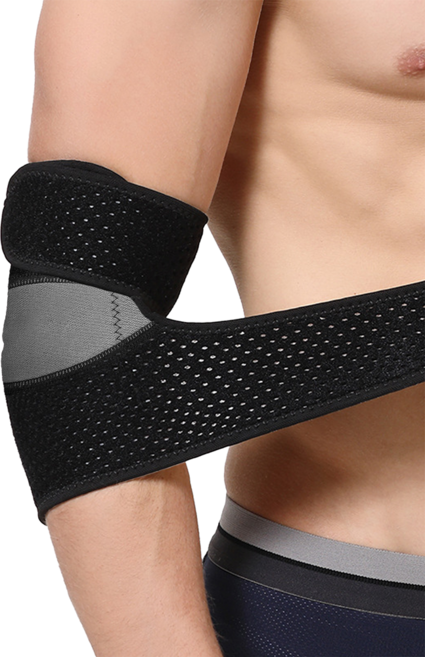 유큐어 쫀쫀 엘보 팔꿈치 보호대 엘보우 압박 아대 테니스 배드민턴, 2개