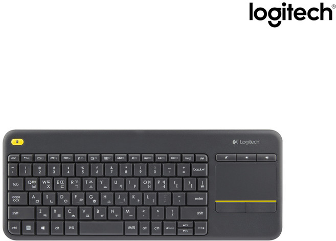 로지텍코리아 공식 K400 Plus 터치패드 무선 키보드, 단품, 단품