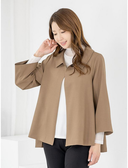 모슬린 엄마옷 자켓 정장 카라 망토 무지 A라인 MQG126731 마담 미시 중년여성 빅사이즈 할머니옷 50대 60대 70대