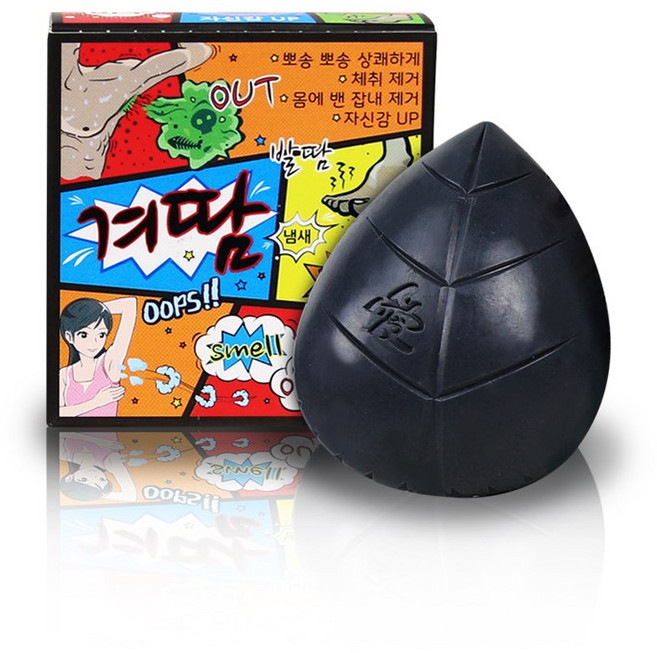 하니엘 스멜 아웃 비누 발냄새 암내 패드 패치 액취 체취 등드름 겨드랑이, 80g, 1개