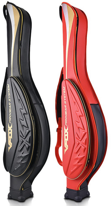 VFOX 바다낚시가방 원투 갯바위 찌낚시 고급형 가방 블랙 레드, 135cm