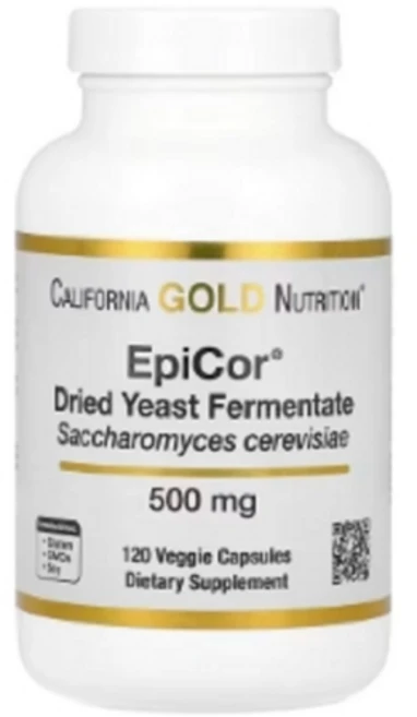 캘리포니아골드 뉴트리션 EpiCor 건조 효모 발효물 500mg 맥주효모균 베지 캡슐 120정, 1개 - 쿠팡