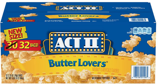 엑트 투 버터 러버 팝콘, 1개, 2.49kg