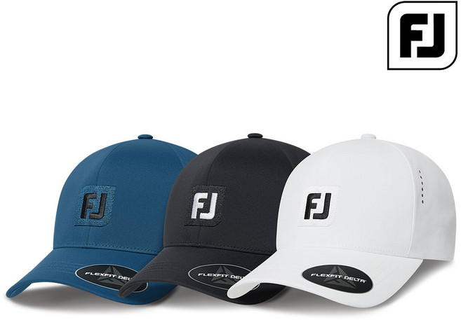 [아쿠쉬네트코리아정품] 풋조이 26년 신상품 플렉스핏 골프모자, 블랙