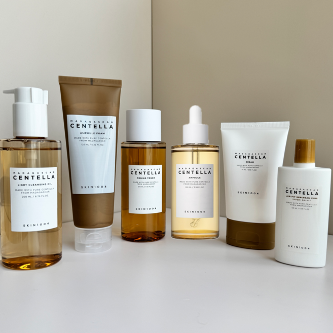 Skin1004 Centella 6 Set: Cleansing Oil+Foam+Toner+Ampoule+Cream+Sun Cream/클렌징+폼+토너+앰플+크림+선크림, 1세트