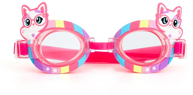 비비노리 KC인증 김서림방지 유아 어린이 물안경 캐릭터 수경 6종, 1개, 고양이