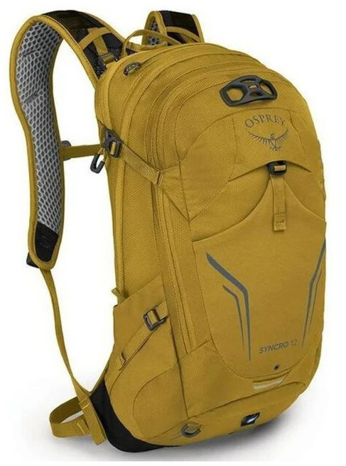 오스프리 남성 신크로 12L 자전거 백팩 배낭 경량 레인커버 옐로우