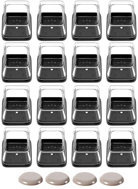 메리달 스무드 슬라이드 의자 발커버 카펫 마루 겸용 소음방지 다리캡, 16개