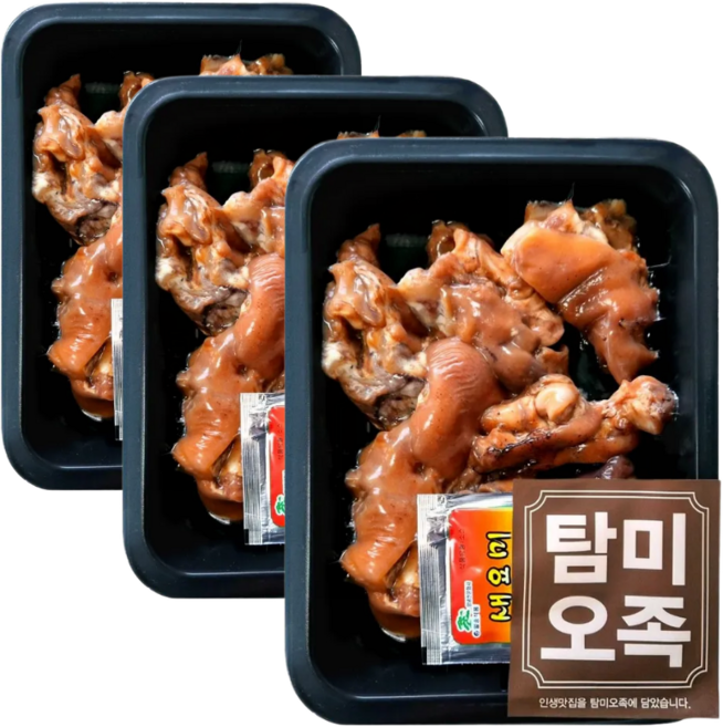 탐미오족 미니족 2+1 냉장족발, 350g, 3개