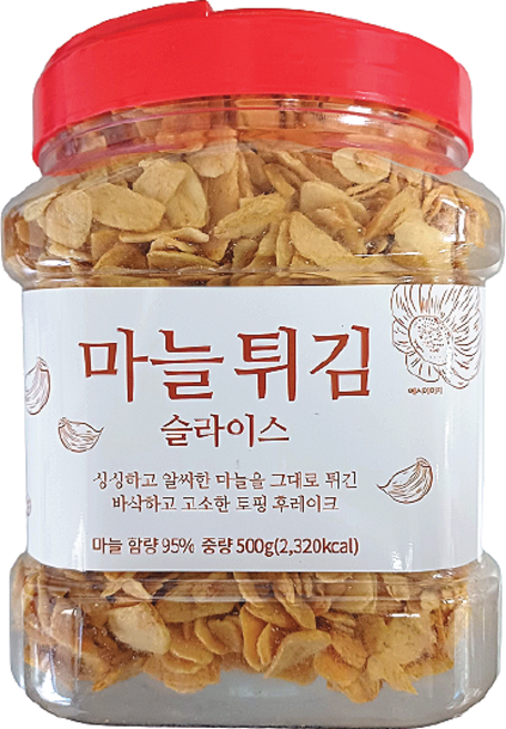 마늘 후레이크 500g 1개 마늘튀김슬라이스 신슈마늘후레이크