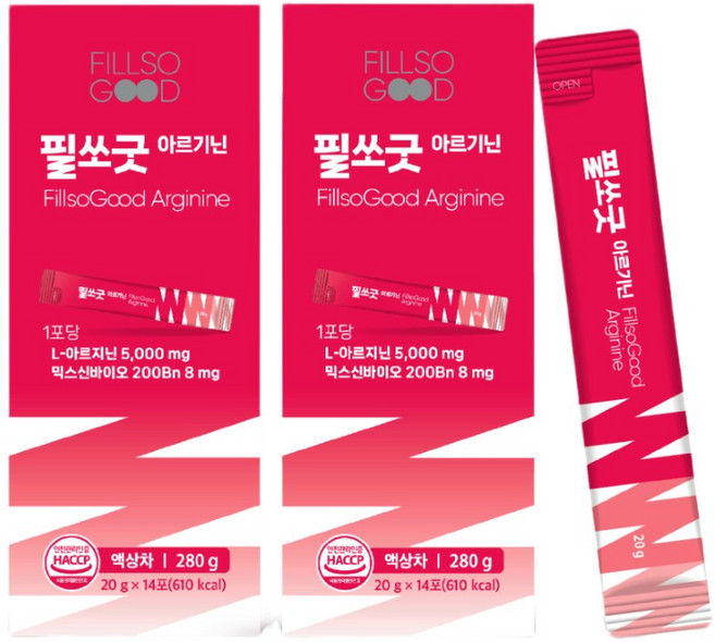 에너지 부스터 고함량 L 아르기닌 5000mg 시트룰린 오르니틴 항산화 비타민 무카페인, 2박스, 14회분