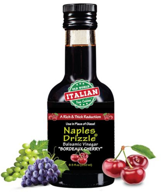 보르도 체리 - 풍부하고 매우 걸쭉한 발사믹 식초 리덕션 BORDEAUX CHERRY - Rich Extra Thick Balsamic Vinegar REDUCTION No, 1개, 250ml