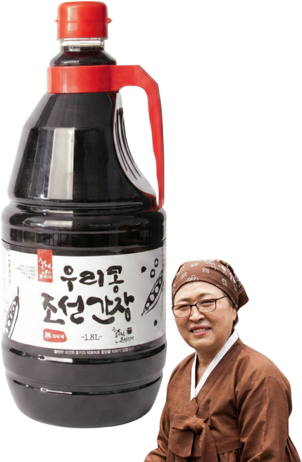 산지한입 강원도 홍천 조선간장 국산콩 100%, 1.8L, 1개