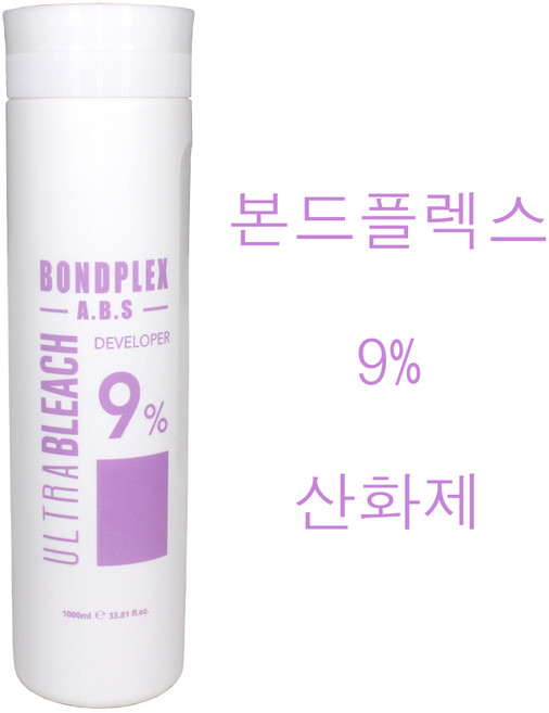 울트라 본드 플렉스 ABS 9% 산화제 1000ml (소량구매구성) 염색약2제 산화제 슈바츠코프산화제, 1개