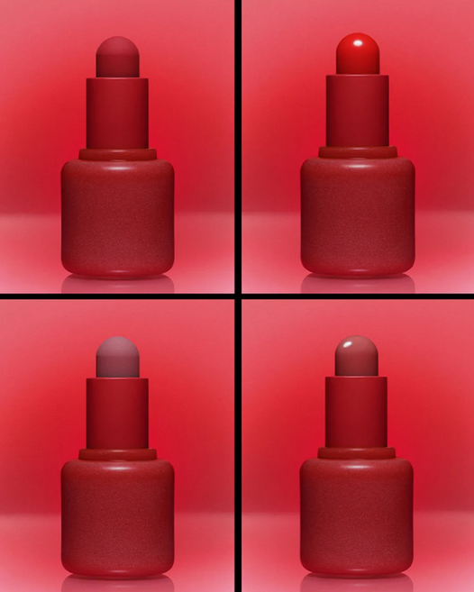 시미헤이즈뷰티 벨벳 블러 & 슈퍼 슬릭 미니 립밤, 1개, 라바(LAVA)