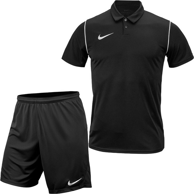 나이키 카라티 반팔티 반바지 기능성 운동복 세트 남여공용 트레이닝복 + ALS 마스크