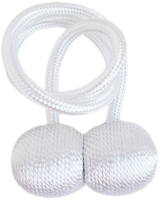 민스리빙 볼 마그네틱 커튼 타이백 자석 고정끈 45cm, 백화이트볼, 1개